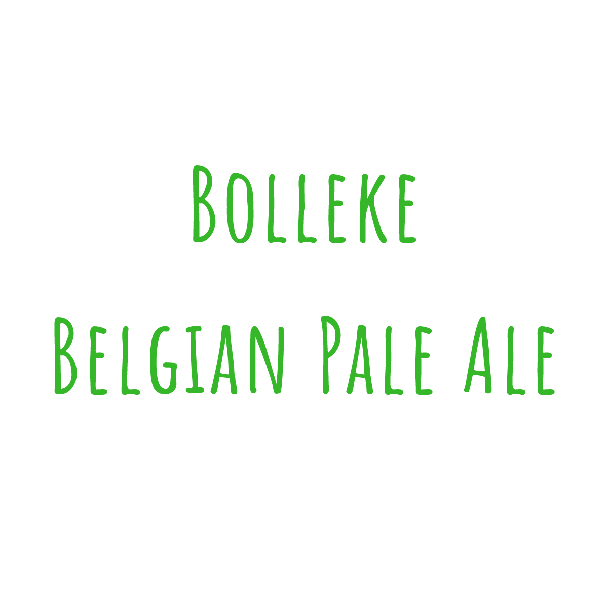 Bierrezept Bolleke Belgian Pale Ale