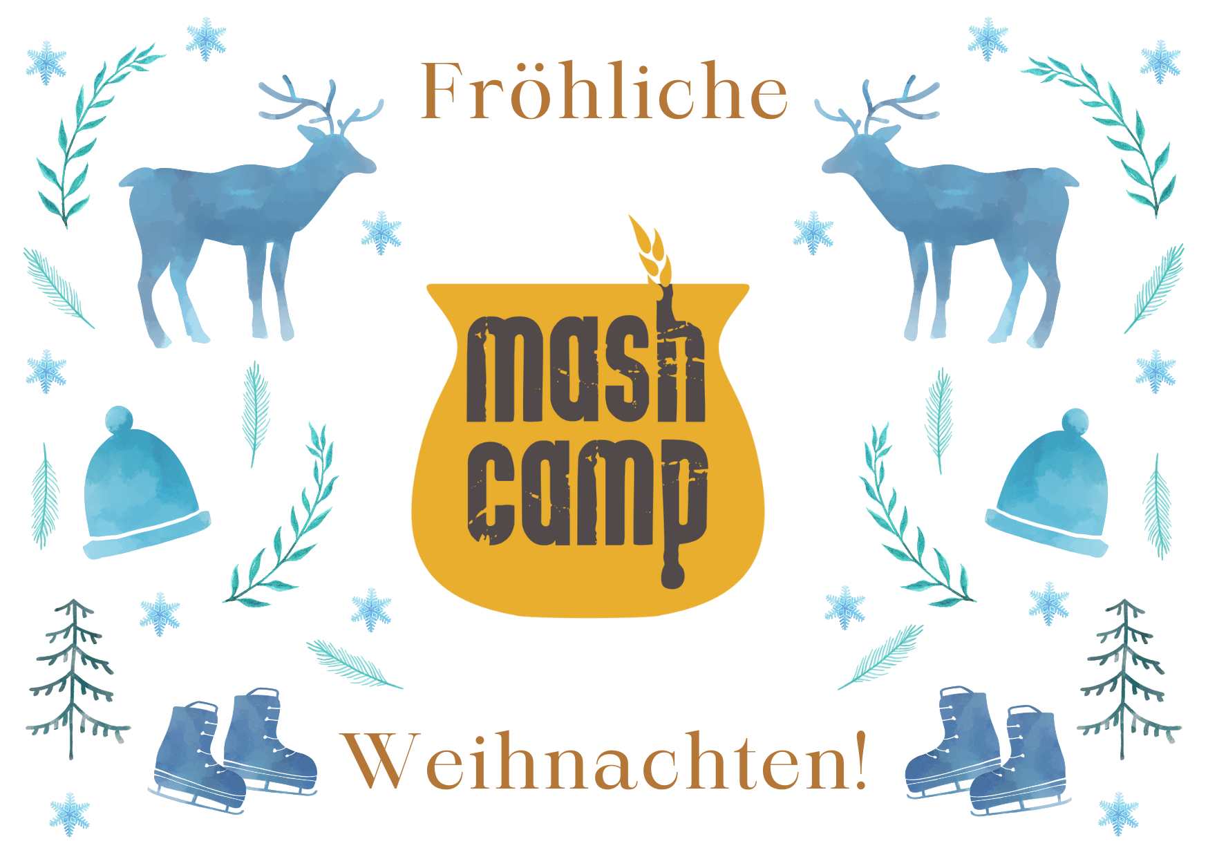 Weihnachtskarte MashCamp Gutschein