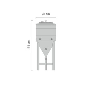 Speidel Edelstahl Konus Gärtank 60 Liter (drucklos)