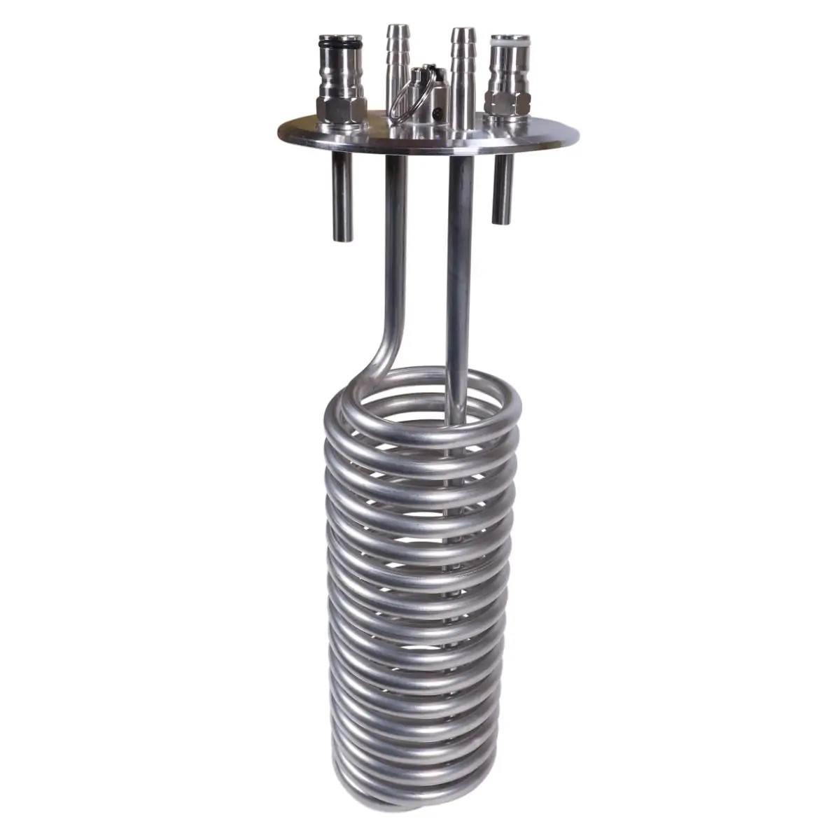 Kühlspirale mit Deckel für einen Gärtank