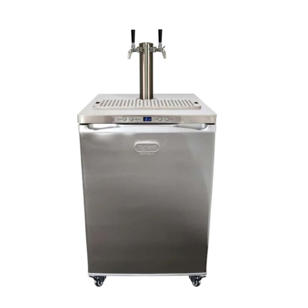 egLand Edelstahl Kegerator Series X.1 Dual Flow 2 Tap – Zapfkühlschrank 2-leitig
