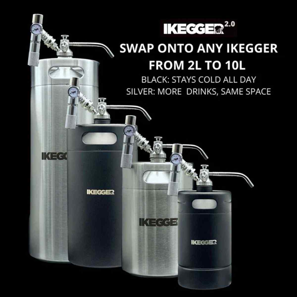iKegger 2.0 _ Mini-Keg Starter-Set mit Push-Tap & Druckminderer
