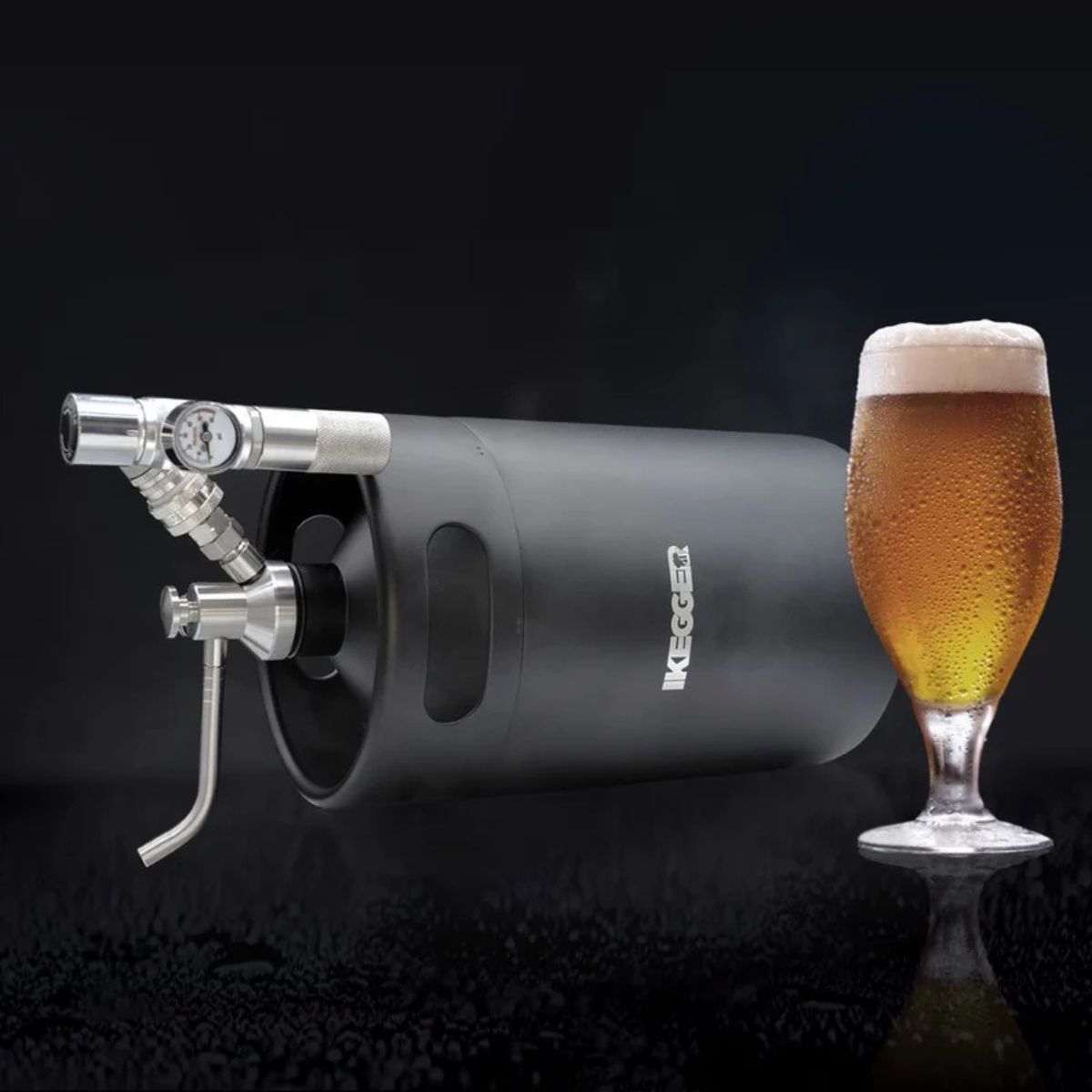 iKegger 2.0 _ Mini-Keg Starter-Set mit Push-Tap & Druckminderer