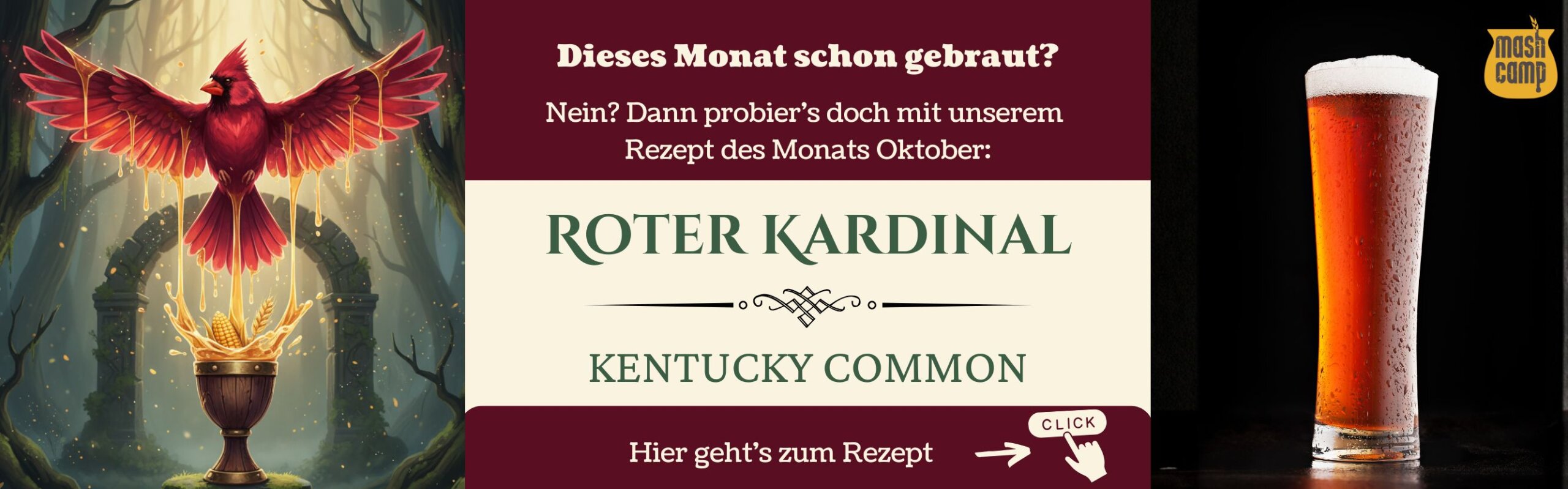 Roter Kardinal - Kentucky Common Banner Bierrezept by MashCamp
