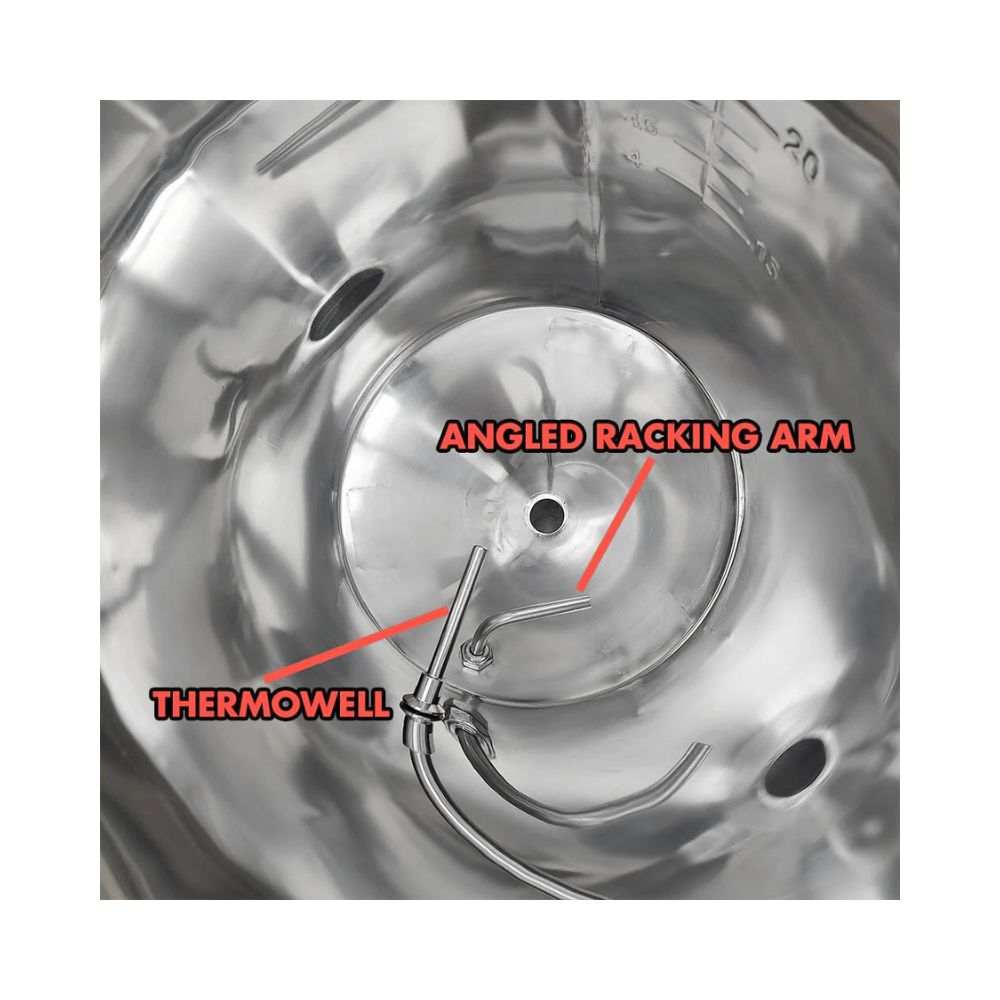 Edelstahl Gärbehälter 32L - zylindrokonischer Gärtank – Bild 4