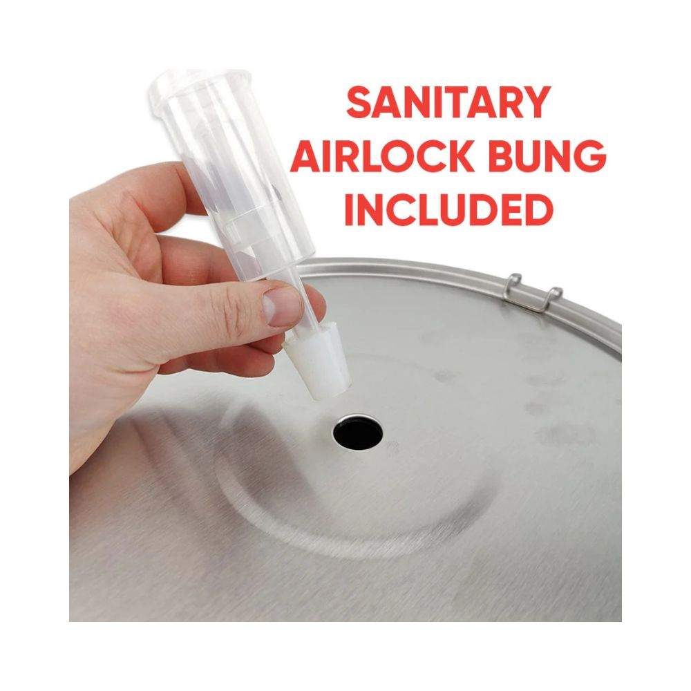 Edelstahl Gärbehälter 32L - zylindrokonischer Gärtank – Bild 3