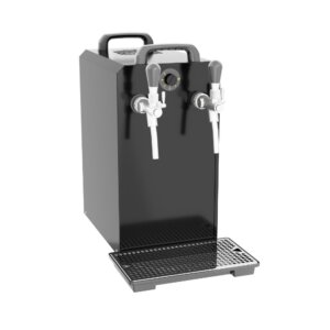 UBC Mobichill 40K Schwarz - 2-leitige ZapfanlageDurchlaufkühler für Bier mit Kompressor