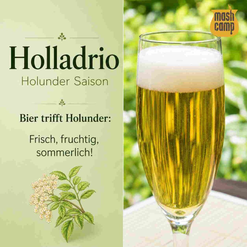 MashCamp Bierbrauen mit Holunder Rezept