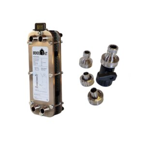 Brewers Hut Plattenwärmetauscher 12 Platten - zerlegbarer Plattenkühler für Würzekühlung