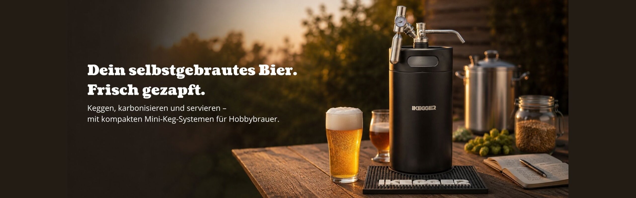 Frisch Gezapft Banner für iKegger Kaufberatung