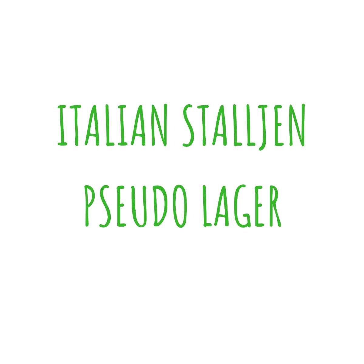 MashCamp Bierrezept italian stalljen pseudo lager