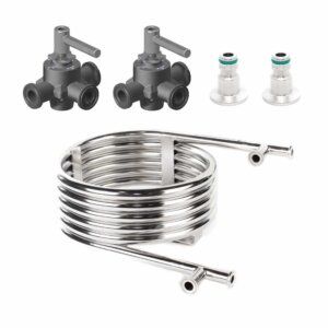 Counterflow Chiller/Gegenstromkühler Kit für Brewtools Brauanlagen mit Ventilen und Zubehör