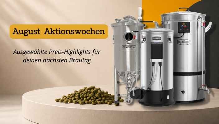 August Aktionswochen - Ausgewählte Preis-Highlights für deinen nächsten Brautag by MashCamp