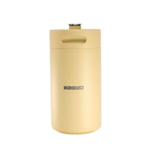iKegger Mini Beer KEG isoliert - The Gelato Collection _ Vanilla Bean - Yellow